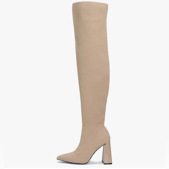 Cape Robbin Tan Over the Knee High Strechable Tall Boots Women size 7.5 - Picture 3 of 9